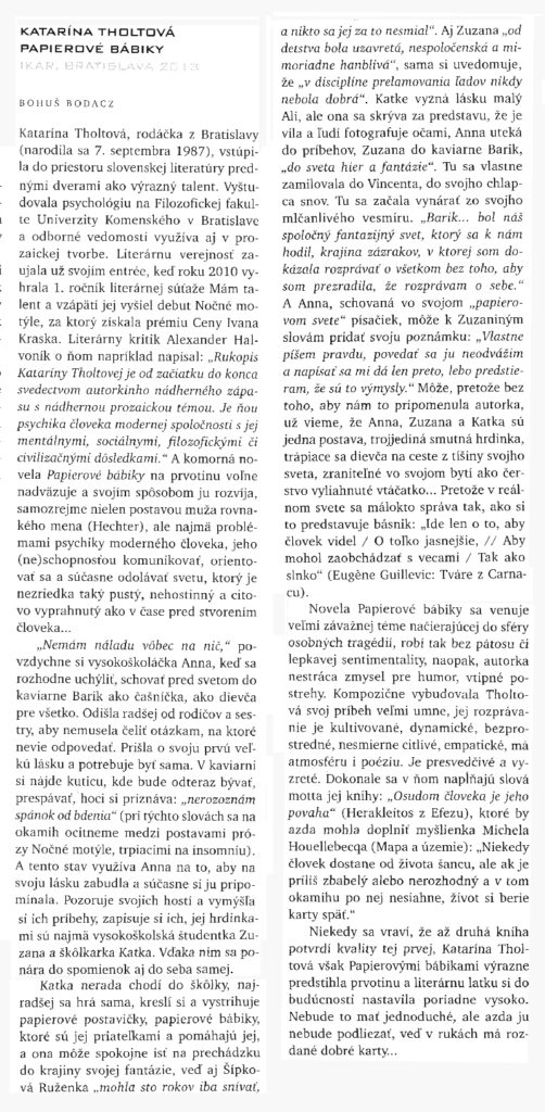 Recenzia Slovenské pohľady 2014